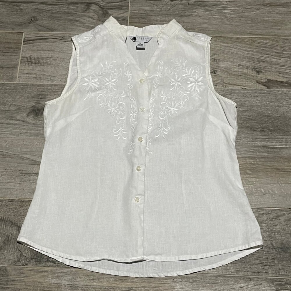 Carole Little linen blouse